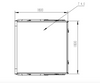 Full Aluminium Ute Tray 1800x1800mm Trayback Pickup Double Cab Universal Fit