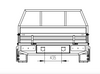 Full Aluminium Ute Tray 1800x1800mm Trayback Pickup Double Cab Universal Fit