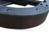 Aluminium Roof Rack 135x125cm Black - Slimline Fitment Flat Slim -Roof Cage ONLY