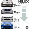 Half Style Winch Bumper for TOYOTA HILUX Mk6 (2005-2011) 4x4 Front Bull Bar