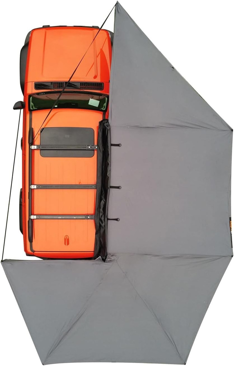 APEX4WD Awning 270 Degree XL 2.5m Right Black Grey Car 4x4 270XL