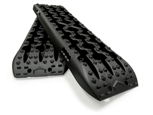 2x Black Recovery Traction Boards Sand Ladder Mud Snow Plastic Set Pair Kit 4x4