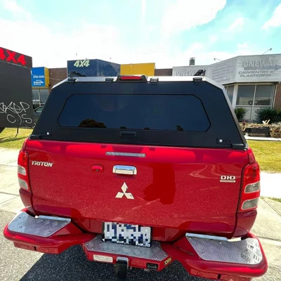 Canopy for Mitsubishi L200 2015-2024 Rear Hardtop Double Cab Metal Black 4x4