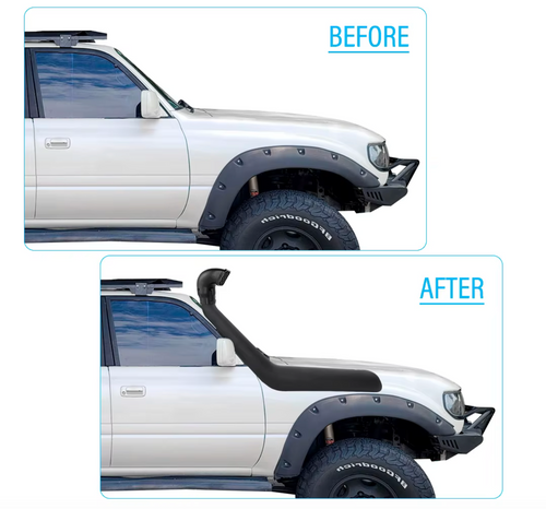SNORKEL For Toyota LANDCRUISER 80 Series 1990-98 Raised Air Intake 4x4 Off Road