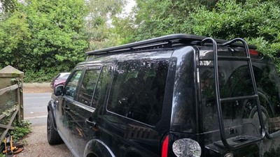 Aluminium Flat Rack for Land Rover Discovery 4 (2009-16) 4x4 Roof Cage 220x125cm