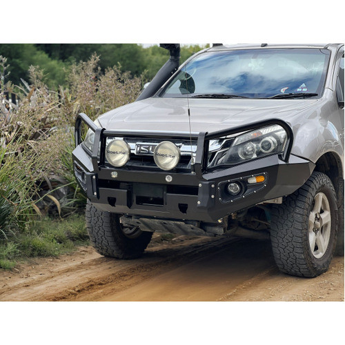 Steel Winch Bumper for ISUZU DMAX (2020-2023) Metal Bull Bar Oz Style D-MAX 4x4