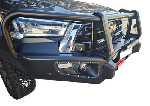 Steel Winch Bumper for Toyota Hilux Mk8 (2020+) Metal Bull Bar Oz Style (Mk9 Revo/ Rocco)