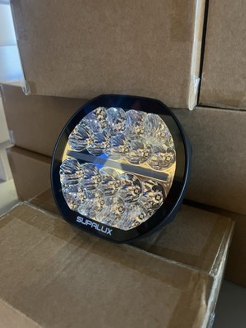 SUPALUX 6.4" inch 90W LED Driving Light with White DRL - Spotlight Flood 4x4