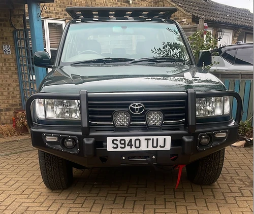 Steel Winch Bumper for TOYOTA LAND CRUISER 100 Series (1998-2007) Off Road 4x4 Bullbar Front Oz Style 