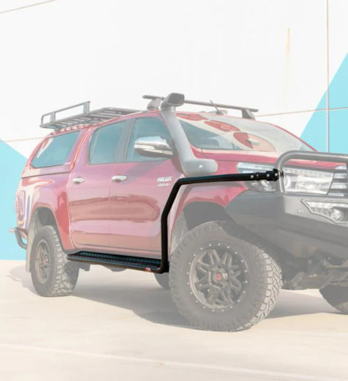 Side Steps & Brush Bars for TOYOTA LAND CRUISER 100 Series (1998-2007) Steel Metal for Winch Bumper Off Road 4x4 Bullbar Oz Style - PRE-ORDER ONLY!