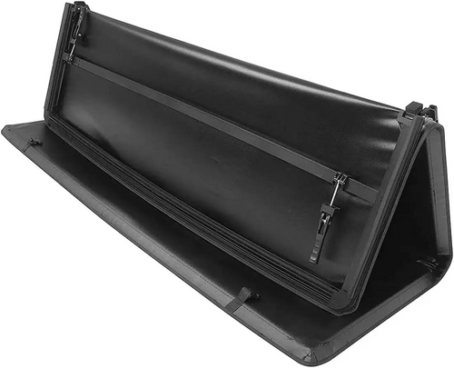 BLACK TRI-FOLD SOFT TONNEAU TRUCK BED COVER for MITSUBISHI L200 (2015+) Mk7