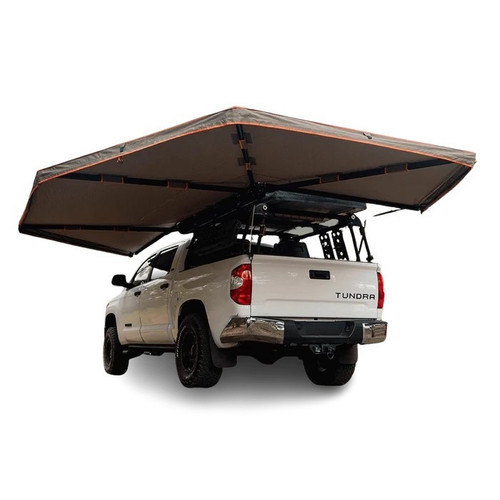 APEX4WD Awning 270 Degree XL 2.5m Right Black Grey Car 4x4 270XL Overland Cover APEX4WD Awning 270 Degree XL 2.5m Right Black Grey Car 4x4 270XL Overland Cover