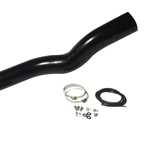 Black Stainless Steel Snorkel For TOYOTA HILUX MK8 2015+ Raised Air Intake Revo