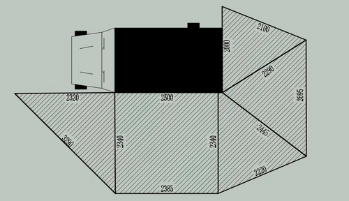 Colour: Grey, Awning Fit: UK Drivers Side/ Right, Add Walls: No Walls Colour: Grey, Awning Fit: UK Drivers Side/ Right, Add Walls: No Walls