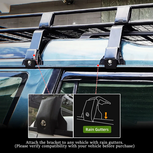 8x Replacement 9-inch 25cm Brackets for Apex4WD Expedition Roof Racks Set NEW