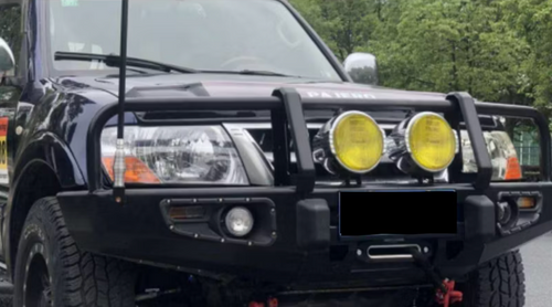 Steel Winch Bumper for MITSUBISHI PAJERO/ SHOGUN (1999-2006) V60/V70 Off Road 4x4 Bullbar Front