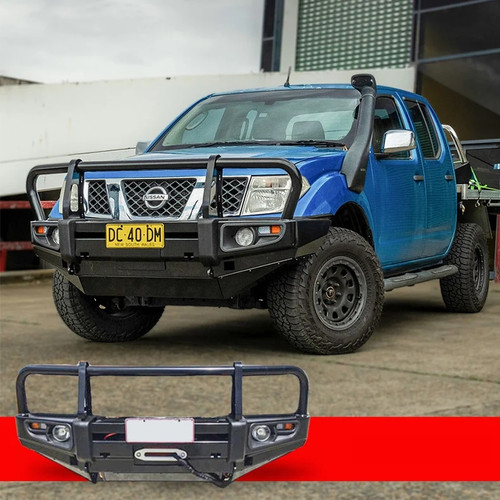 Steel Winch Bumper for NISSAN NAVARA D40/ R51 PATHFINDER (2005-2015) Metal Bull Bar Oz Style