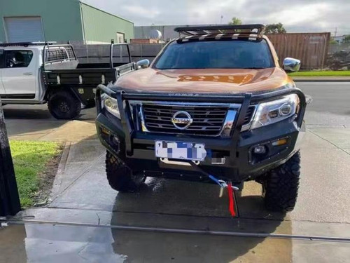 Steel Winch Bumper for NISSAN NAVARA NP300 D23 (2015-2021) Metal Bull Bar Oz Style