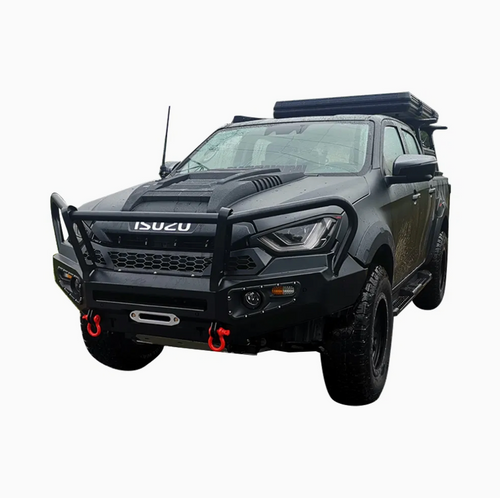 Steel Winch Bumper for ISUZU DMAX (2012-2016) Metal Bull Bar Oz Style D-MAX 4x4.