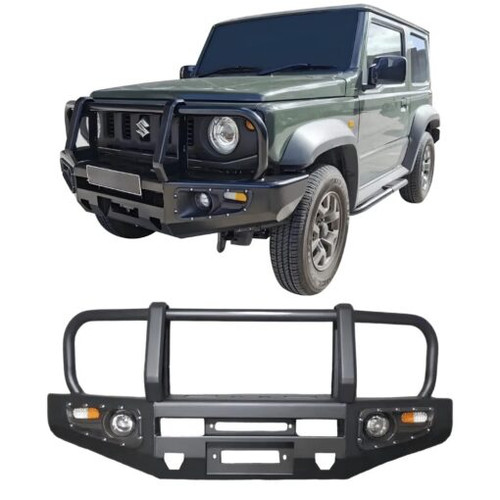 Steel Winch Bumper for SUZUKI JIMNY (2018+) JB74 Metal Bull Bar Oz Style 4x4