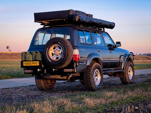 REAR Steel Bumper for TOYOTA LAND CRUISER 80 Series (1990-1997) Tyre Swing Jerry Can Off Road 4x4 Bullbar Oz Style LC80