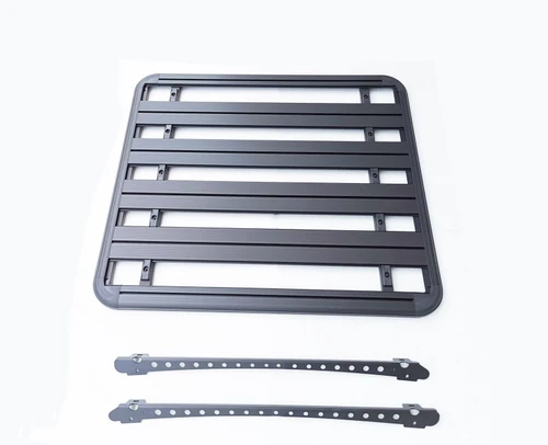 Aluminium Roof Rack for Mitsubishi L200 (2015-2021) Series 5 & 6 (MQ & MR) Black - Slim Factory Fitment
