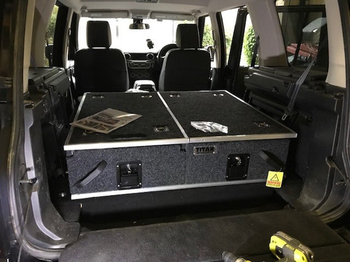 Sliding Storage Drawer System for Land Rover Discovery 3 & 4 Custom Fit Boot