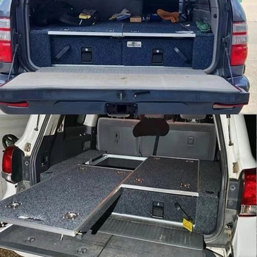 Sliding Storage Drawer System for Toyota Land Cruiser 80 Series Custom Fit Boot