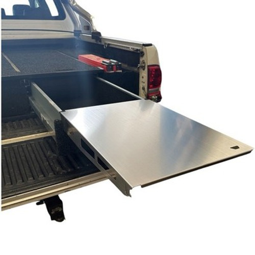 Apex4WD Drawer Table Silver 600x445mm Storage System Bench - 4x4 Accessories