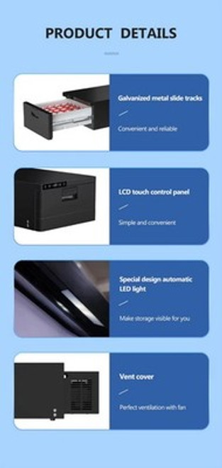 Apex4WD 30L Drawer Fridge Low Power 30 Litre 12/24v Campervan Compressor D30 NEW