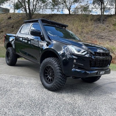 Black Stainless Steel Snorkel For ISUZU D-MAX 2020+ Raised Air Intake DMAX 4x4