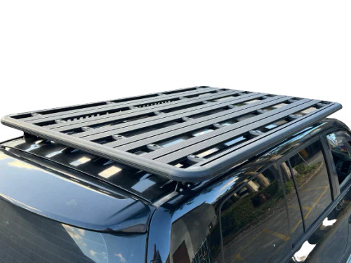 Aluminium Roof Cage 220 x 125cm Storage Utility Overland Roof Basket Rack Flat Slim Line Frame Modular Low Profile Tray