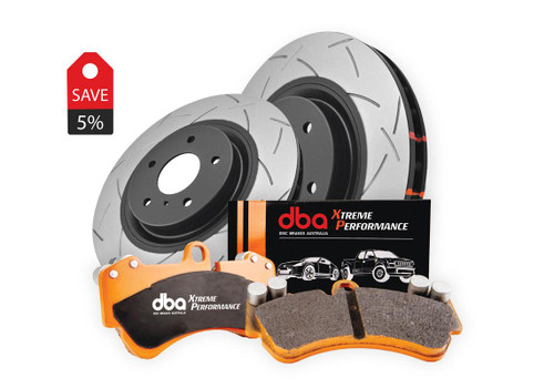 TOYOTA 80 SERIES LAND CRUISER - REAR AXLE Brake Kit - 4000 Series T3 Slotted & Xtreme Performance Brake Pads (2x DBA4786S + DB1200XP) DBA4786S-1200XP
