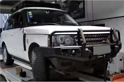 Winch Bumper for Land Rover L322 Range Rover 2002-2012 Steel Metal Front Bull Bar Oz Style