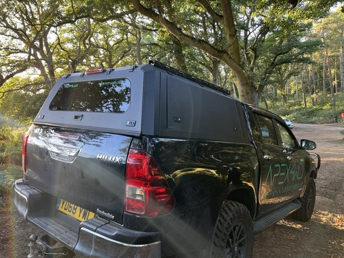Canopy for FORD RANGER T9 & VW AMAROK 2022+ Rear Hardtop Double Cab Metal Black