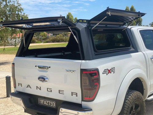 Canopy for FORD RANGER T6 T7 T8 (2012-2022) Rear Hardtop Double Cab Metal Black