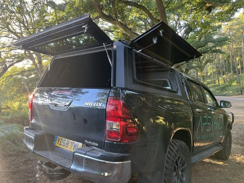 Rear Canopy Nissan Navara NP300 (2016+) Hardtop Double Cab Metal Black 4x4 Steel