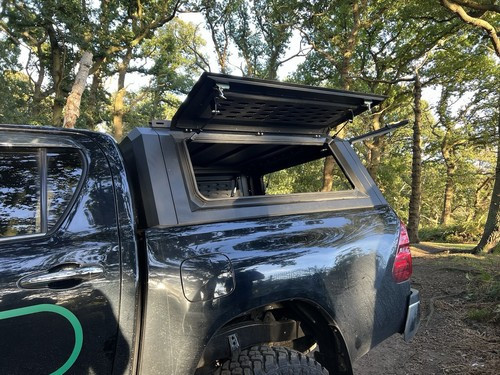 Rear Canopy Nissan Navara NP300 (2016+) Hardtop Double Cab Metal Black 4x4 Steel