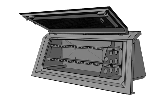 RIGHT Side Storage Canopy Section Tool Box