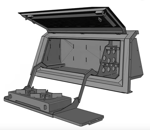 RIGHT Side Storage Canopy Section Fold Out Kitchen