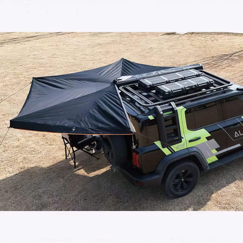 Apex4WD GREY 270-Degree Awning - Left Side Expedition Fold-out Vehicle Camping Tent