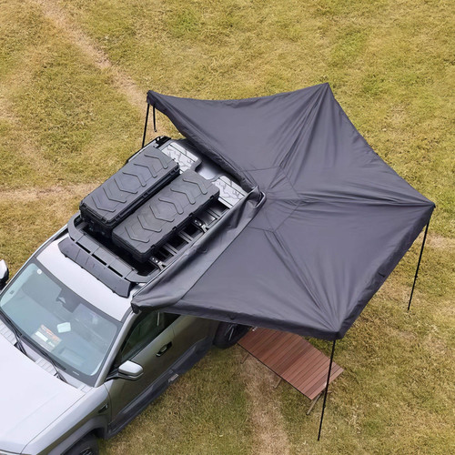 Apex4WD GREY 270-Degree Awning - Left Side Expedition Fold-out Vehicle Camping Tent