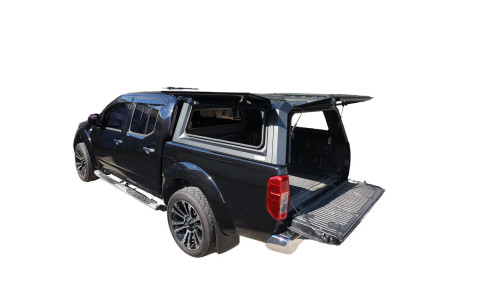 Rear Canopy Nissan Navara D40 (2005-2015) Hardtop Double Cab Metal Black 4x4 Steel