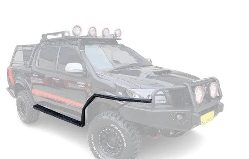 Universal Side Steps & Brush Bars for 4x4 - Steel Metal for Winch Bumper Off Road 4x4 Bullbar Oz Style