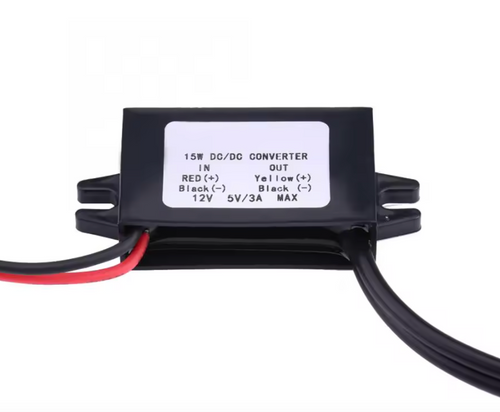 DC-DC 12V to DC 5V 3A Dual USB Adapter Converter Module for Car, 4x4, RV Phone Charger