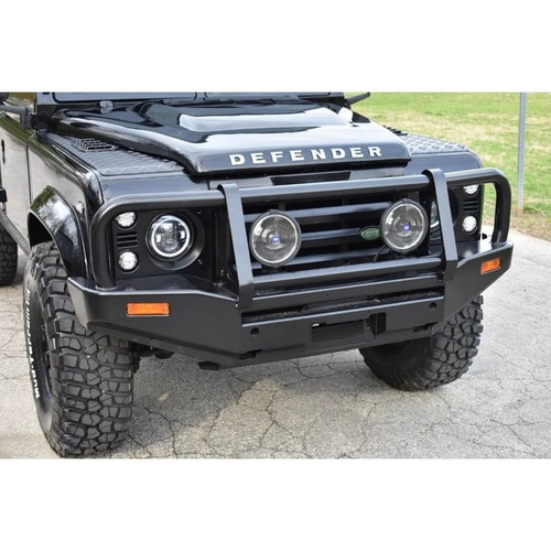 Steel Winch Bumper for Land Rover Defender L316 (1990-2016) Metal Bull Bar Oz Style