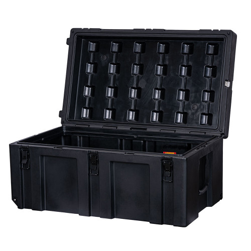 APEX4WD - 220L BLACK - Storage Overland Wheeled Case Box Waterproof Cargo 4x4