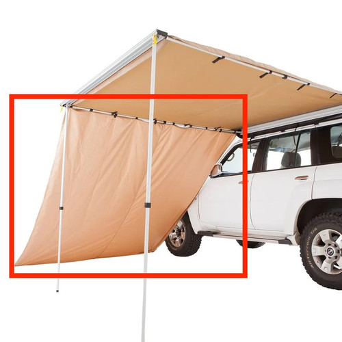 2.5m Awning Side Wall Addons for APEX4WD Expedition Pull-Out Vehicle Extension