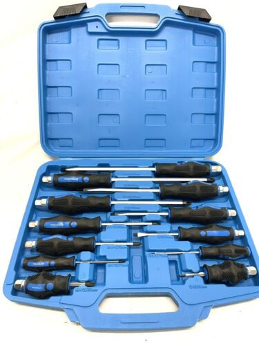 12pcs HEAVY DUTY Magnetic Screwdriver Set Anti-Slip Phillips