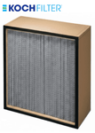 Koch Filter BioMAX 24x12x5 7/8 HEPA Filter (99.99% High Efficiency) with Particle Board Frame